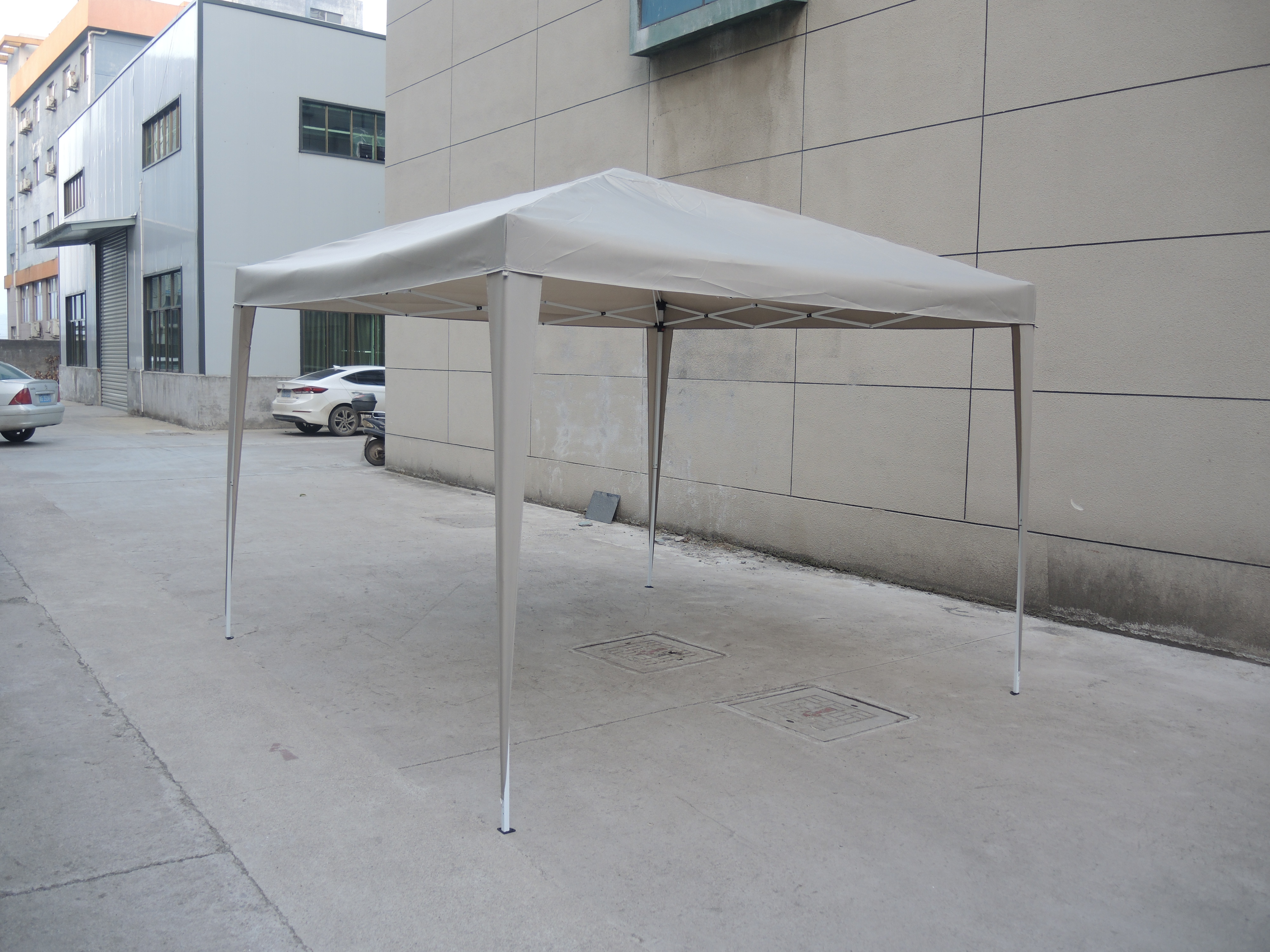 Venta caliente al aire libre portátil ligero marco plegable carpa pierna recta Pop-up dosel Gazebo altura ajustable